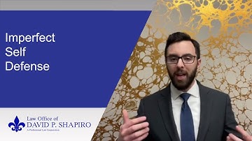 Imperfect Self Defense in a Murder Case