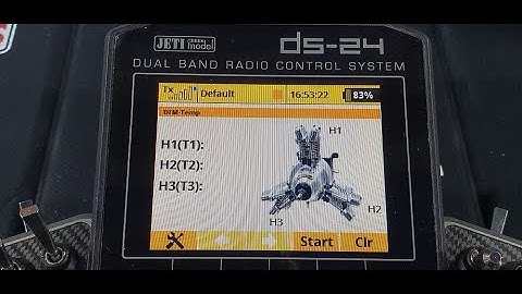 Jeti - Engine temperature display LUA app, episode 1