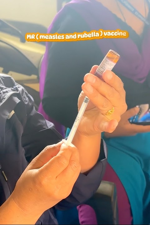 Measles Rubella (MR) Vaccination (subcutaneous )💉 👩‍⚕️💚#baby #immunizations #prevention
