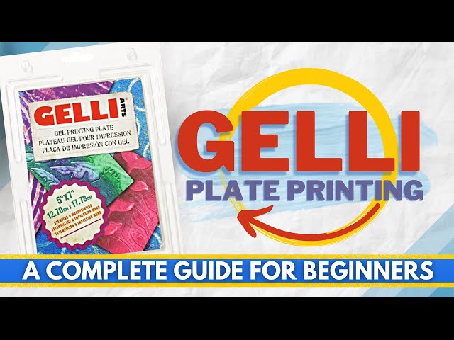 How to use Gelli Arts® Gel Printing Plates to Print In Your Art Journal 