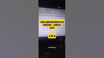 cara mengurutkan data terbesar sampai terkecil excel #tutorial #tipspraktis
