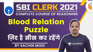 5:00 PM - SBI Clerk 2021 | Reasoning by Sachin Modi | Blood Relation Puzzle