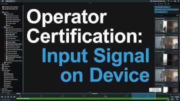 23 - On Input Signal - Nx Operator Certification