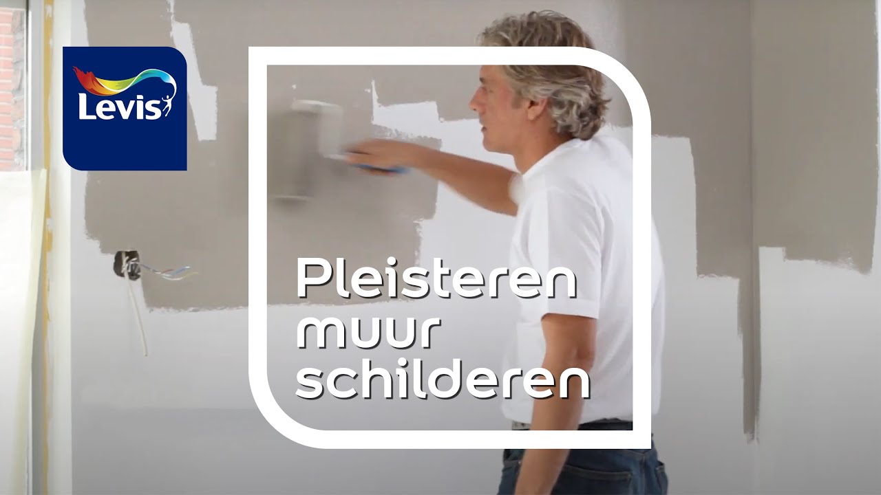 Hoe een pleisteren muur schilderen ? levis youtube Plafond witten zonder knoeien