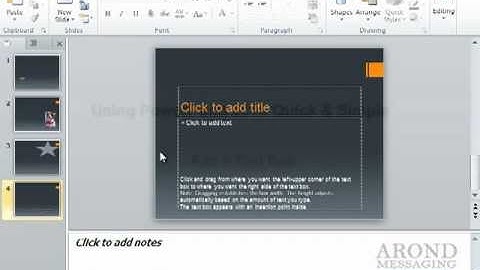 Using PowerPoint 2010 - Add a Text Box