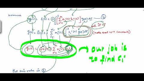 #Mathsforall Integral equations 3 (Integral equations with separable kernel-1)