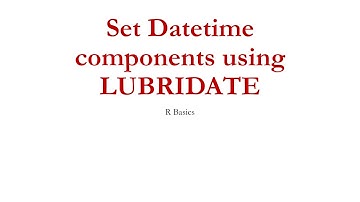 Set date components using lubridate