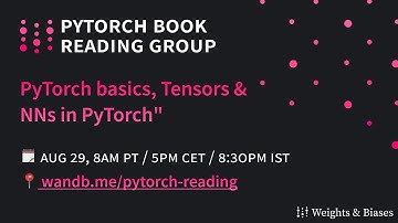 PyTorch Book Reading - 1. PyTorch basics, Tensors & NNs in PyTorch