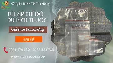 Nguồn sỉ túi zipper chỉ đỏ giá rẻ tận xưởng