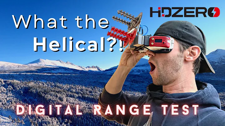 HDZero SharkByte Long Range Testing with DIY Quad Helical Antenna! UFL to SMA Adapter Modification