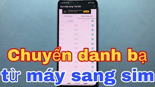 Cách chuyển (sao chép) danh bạ từ máy Android sang sim screenshot 1