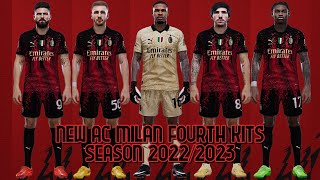 AC MILAN UPDATE KITSPACK SEASON 2022/2023 | INCLUDE NEW FOURTH KITS | PES 2021 | SIDER & CPK VERSION