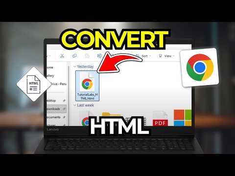 How To Convert Chrome HTML Document To PDF | Tutorial 2026