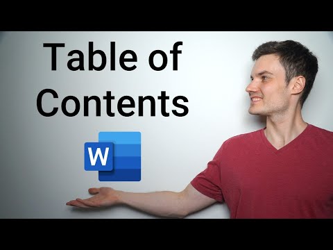 How to Make Table of Contents in Word