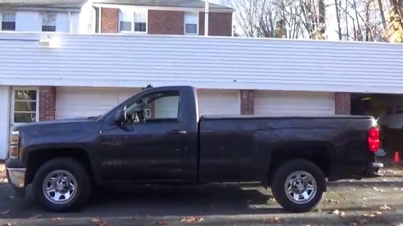 2014 chevy silverado regular cab 8 foot bed debadged - YouTube