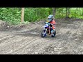 Mx23 peewee track  3 year old catching air
