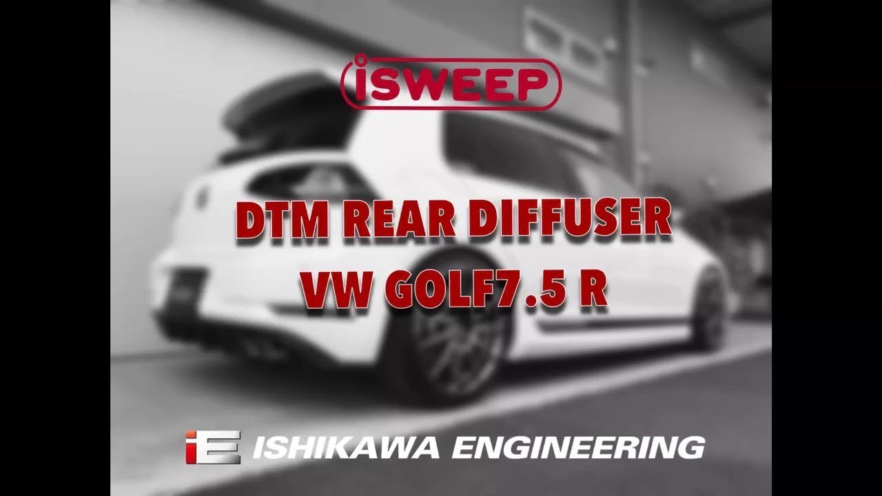 iSWEEP BODY KIT/DTM REAR DIFFUSER For VW GOLF7.5 R
