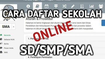 Cara Daftar Sekolah Online