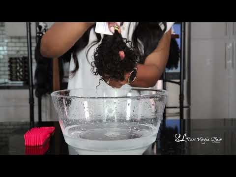 Lavage des extensions Kinky Curly I-Tip – miniature