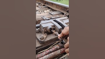 manual rail line change processing #railtrack #railway #easternrailways #train #automobile