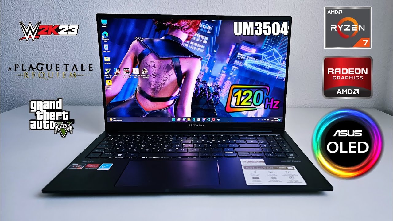 PC Portable 15.6 Asus Zenbook 15 UM3504DA-NX170W - OLED 120 Hz