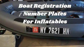 Boat Number Plates For Inflatables