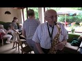 Wenn die Sonne erwacht in den Bergen - Berghaus Rhön 03.06.2020 - Paul, 92 Jahre alt am Saxophon