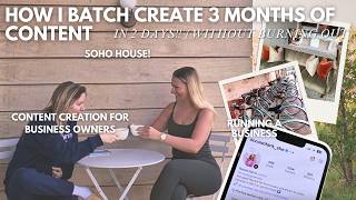 Famous How I batch create 3 months of content in 2 Days (without burning out) Wealth