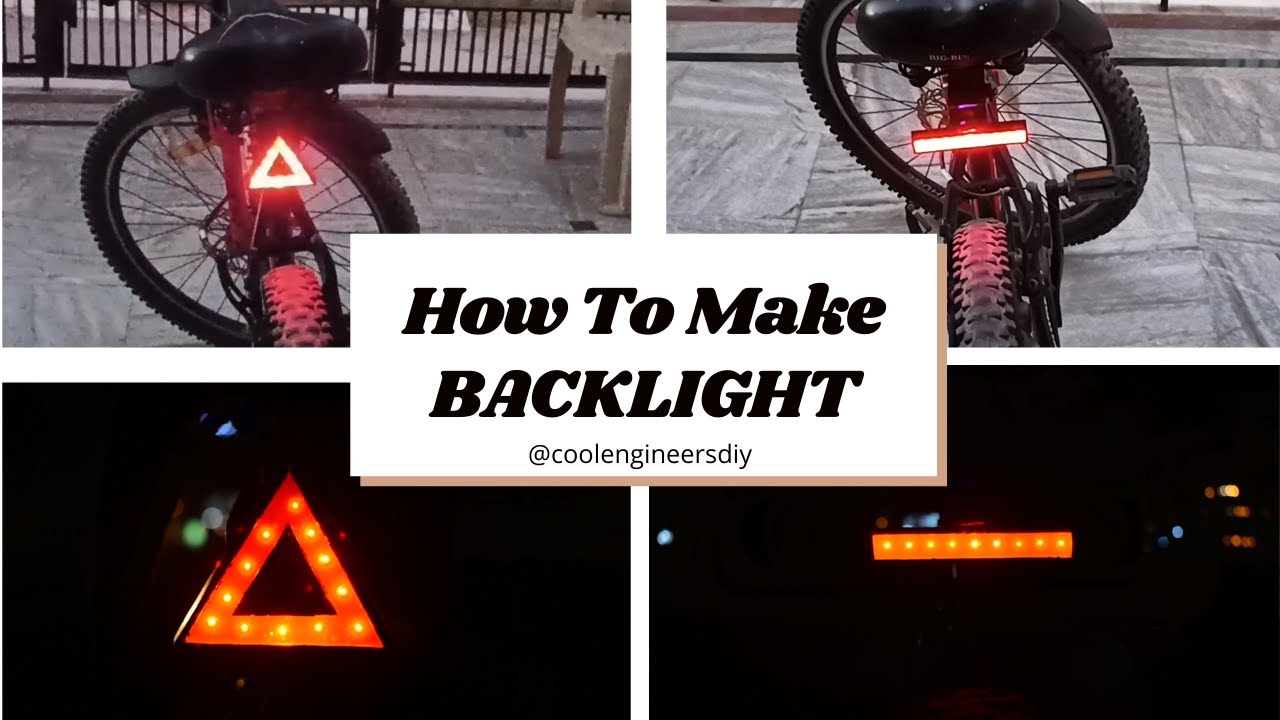 How to make cycle back light Brake light break light YouTube