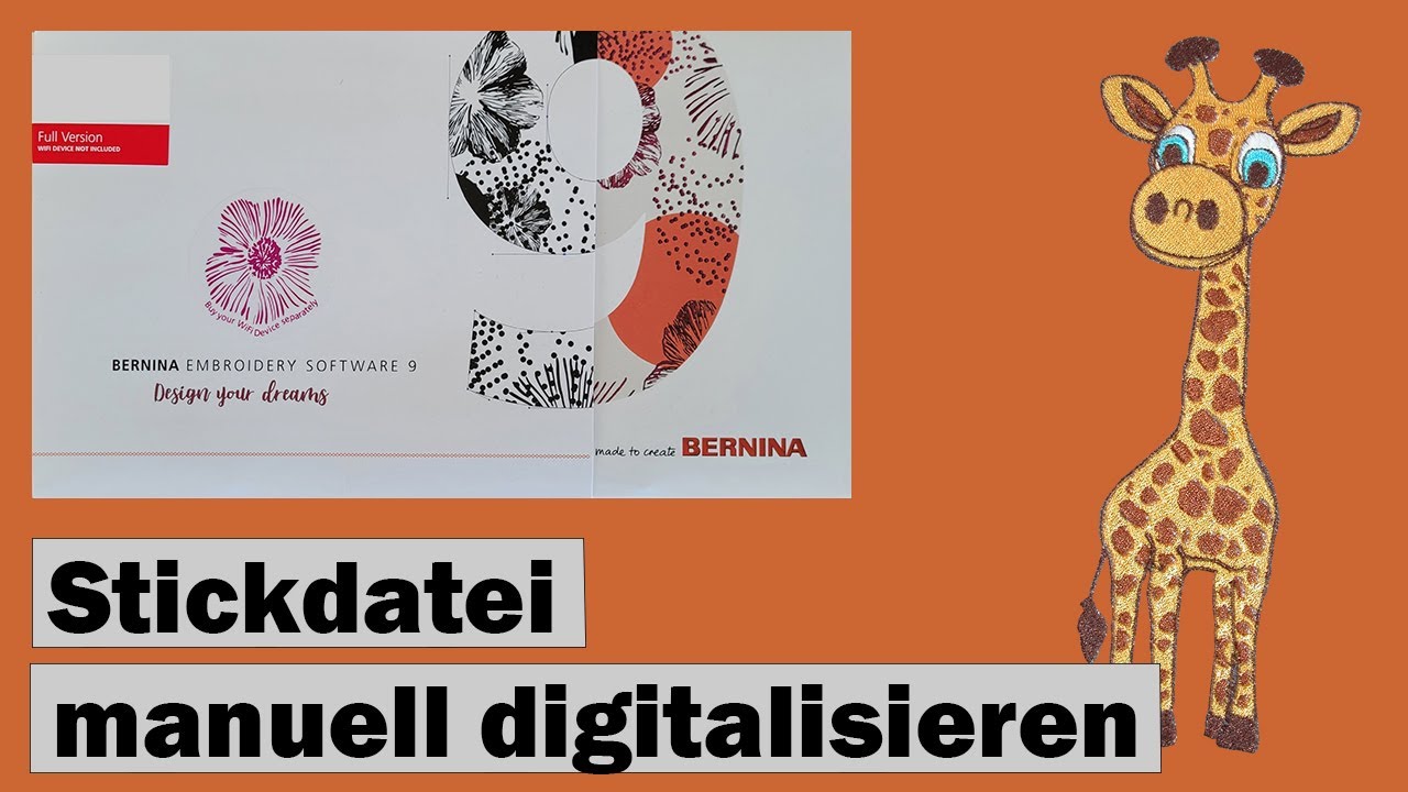 Manuelles Erstellen einer Stickdatei mit der Bernina Sticksoftware