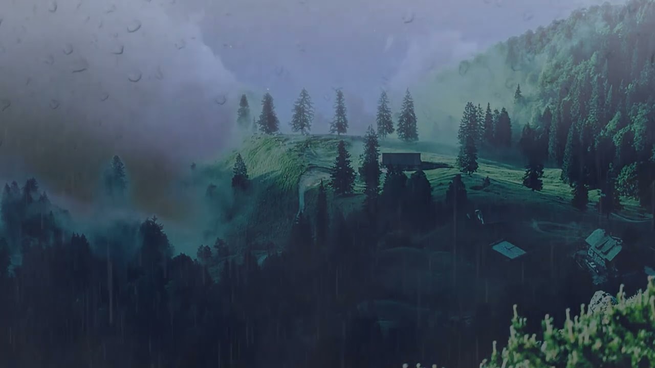 Mountain area-The sound of wind, rain, thunder-Sleep/Study/Meditate ...