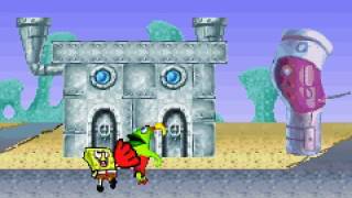 Game Boy Advance Longplay [165] SpongeBob SquarePants: SuperSponge