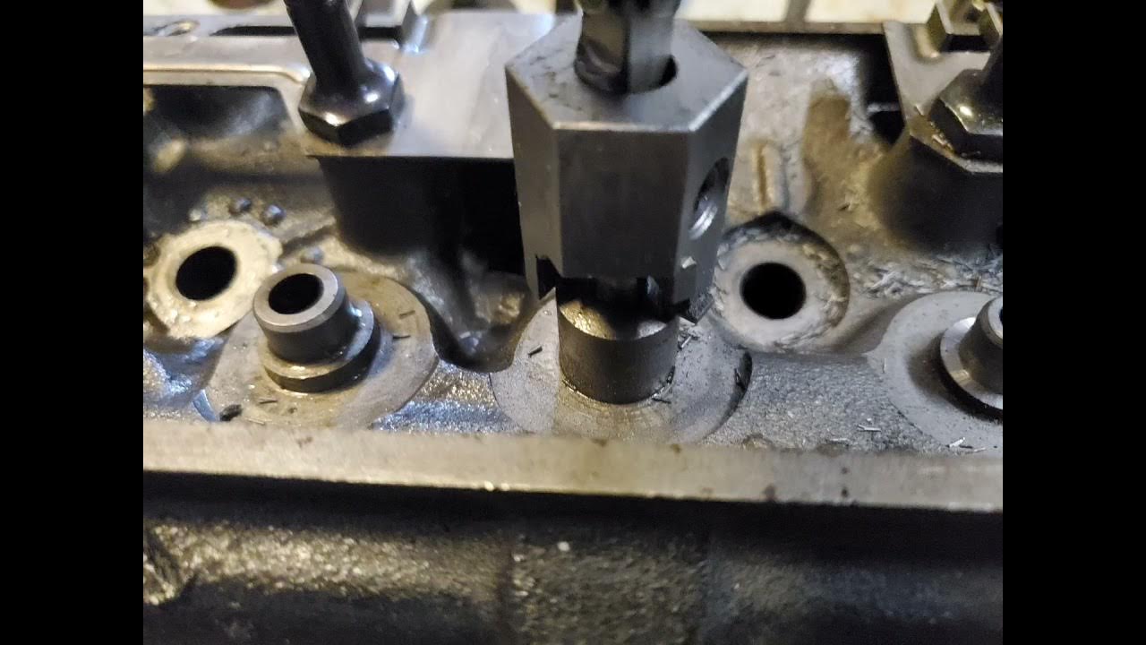 Valve Guide Cutting Tool from Comp Cams, Pontiac 301 Guides cut to .530