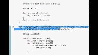 Using Insertion Sort