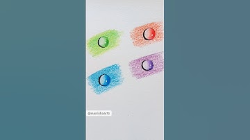 Realistic Water drop drawing tutorial with colour pencil #shortsfeed #shorts #waterdropdrawing