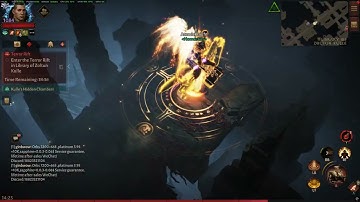 Diablo Immortal 2025 10 21 - Running times alternate crusader builds (faster build) - Run #1