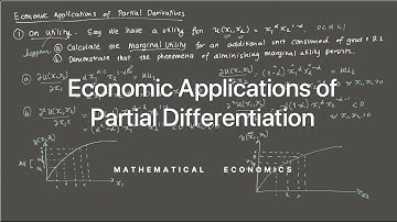 Economic Applications of Partial Differentiation