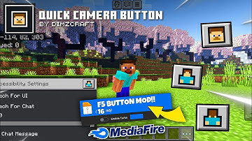 Change Camera Angle 😎 F5 Button Addon For Minecraft PE 1.21.50 || Mcpe Mod 1.21+