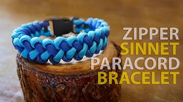How to Tie a ZIPPER SINNET Paracord Bracelet - A NEW & IMPROVED Format!