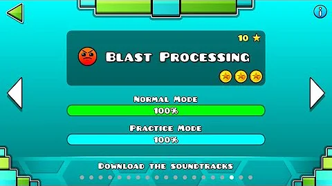 Geometry Dash - Level 17: Blast Processing (All Coins)