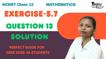 Class 12 math Ex 5.7 Q13 | Differentiability | Ex 5.7 Q13 Class 12 Math | Q13 Ex 5.7 Class 12 Math