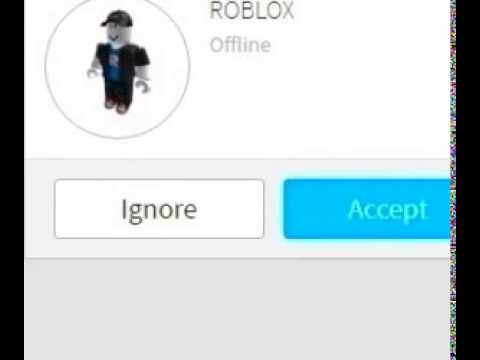 Roblox Sent Me A Friend Request Youtube - roblox friend request red bar