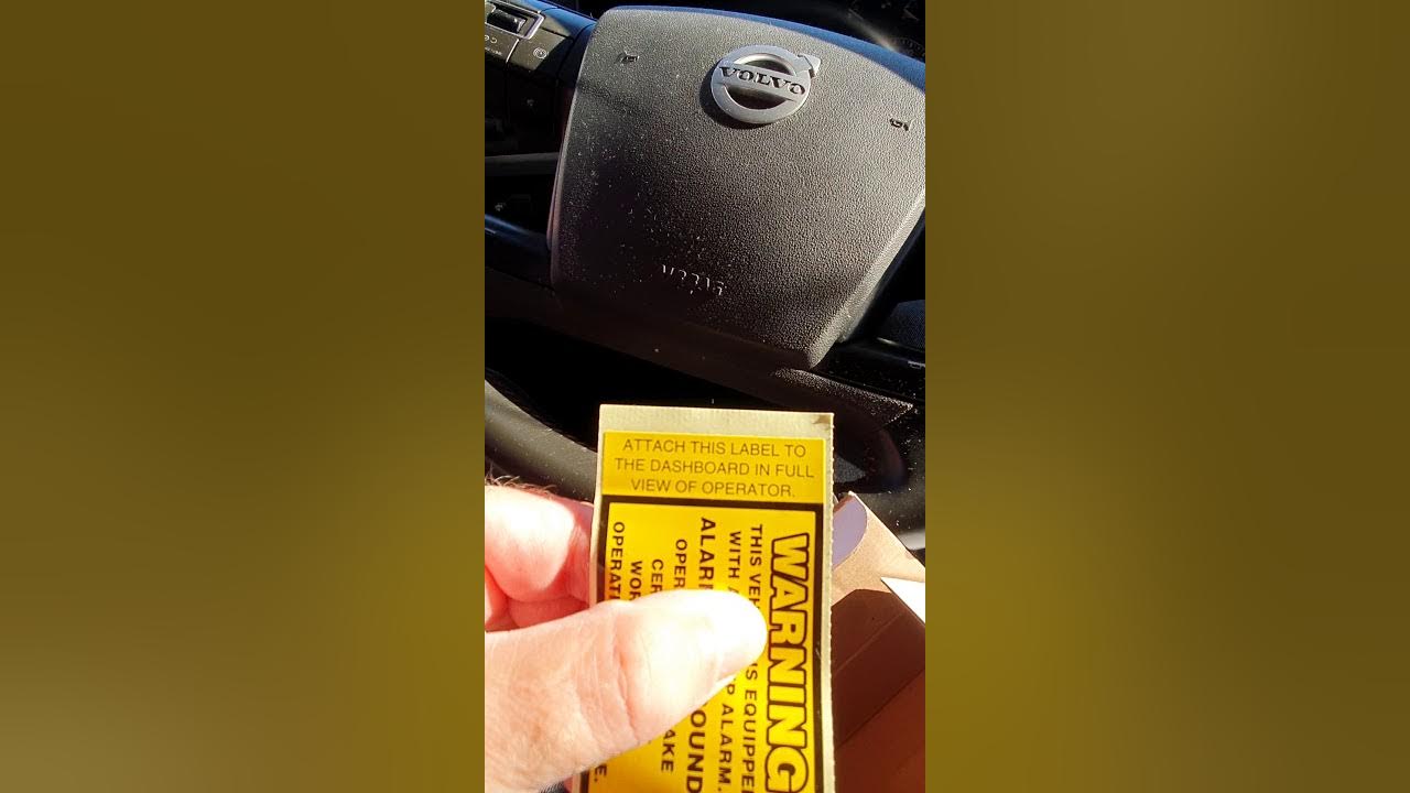 Part 2 Wolo BA197WN, unboxing and installation of backup beeper YouTube