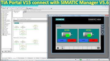 TIA Portal V15 connect with SIMATIC Manager V5.6 by simulation