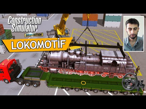 Construction Simulator 2015 - Tarihi Lokomotif Nakliyesi MAN TGX D38 + Liebherr LTM 1300 6.2