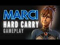 Como jogar de Marci Hard Carry | Dota 2 Gameplay