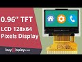 0.96 inch 128x64 TFT LCD Display Panel SPI Interface ST7735 Controller