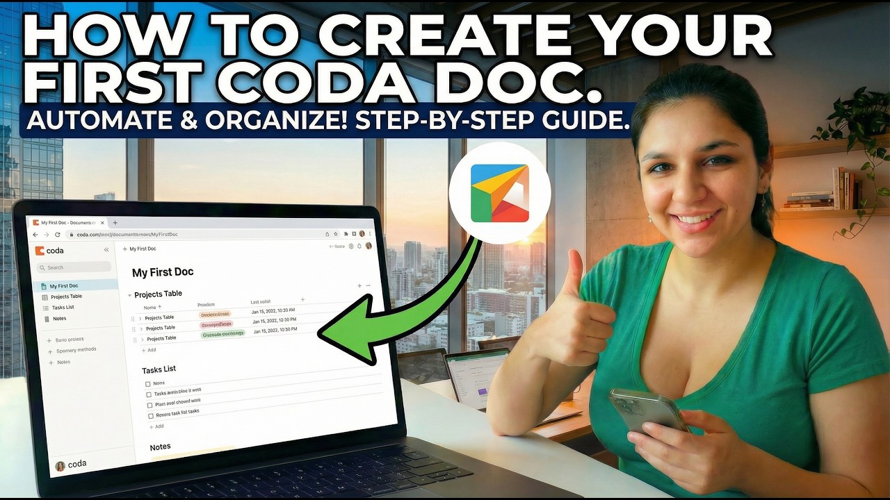 how to create your first Coda doc (quick guide) - YouTube