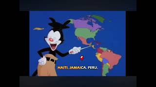 Yakko’s World Countries at 1x, 2x, 4x, and 8x, 20x, 50x, and 100x speed