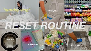 *ultimate* SUNDAY RESET ROUTINE 2024 🌱 cleaning motivation, restock \& organize fridge, grocery shop